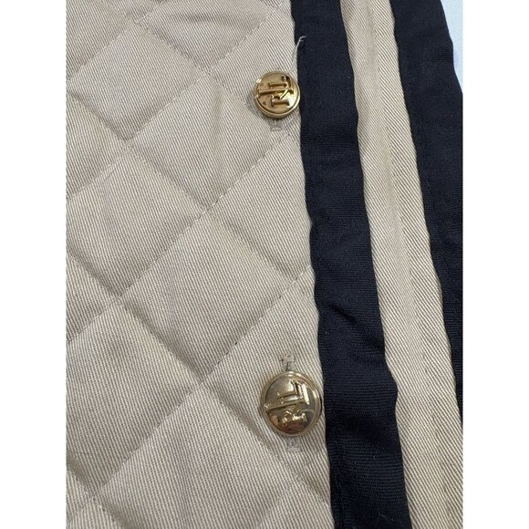 Ralph Lauren CHARLESTON Tan Chino Quilted standard Sham NEW w/ Tags - Picture 4 of 7